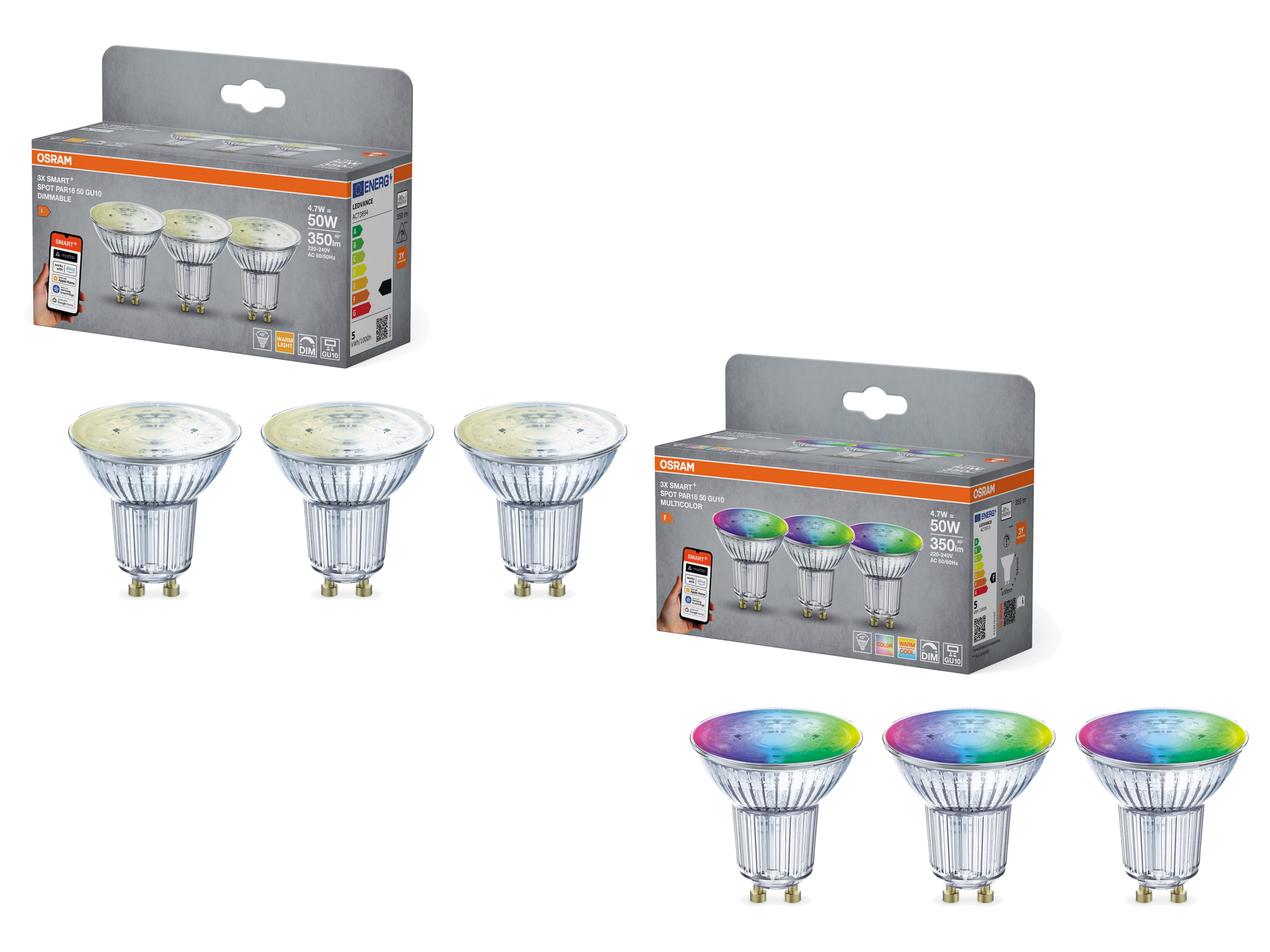 OSRAM Żarówki Smart MATTER, 3-pak