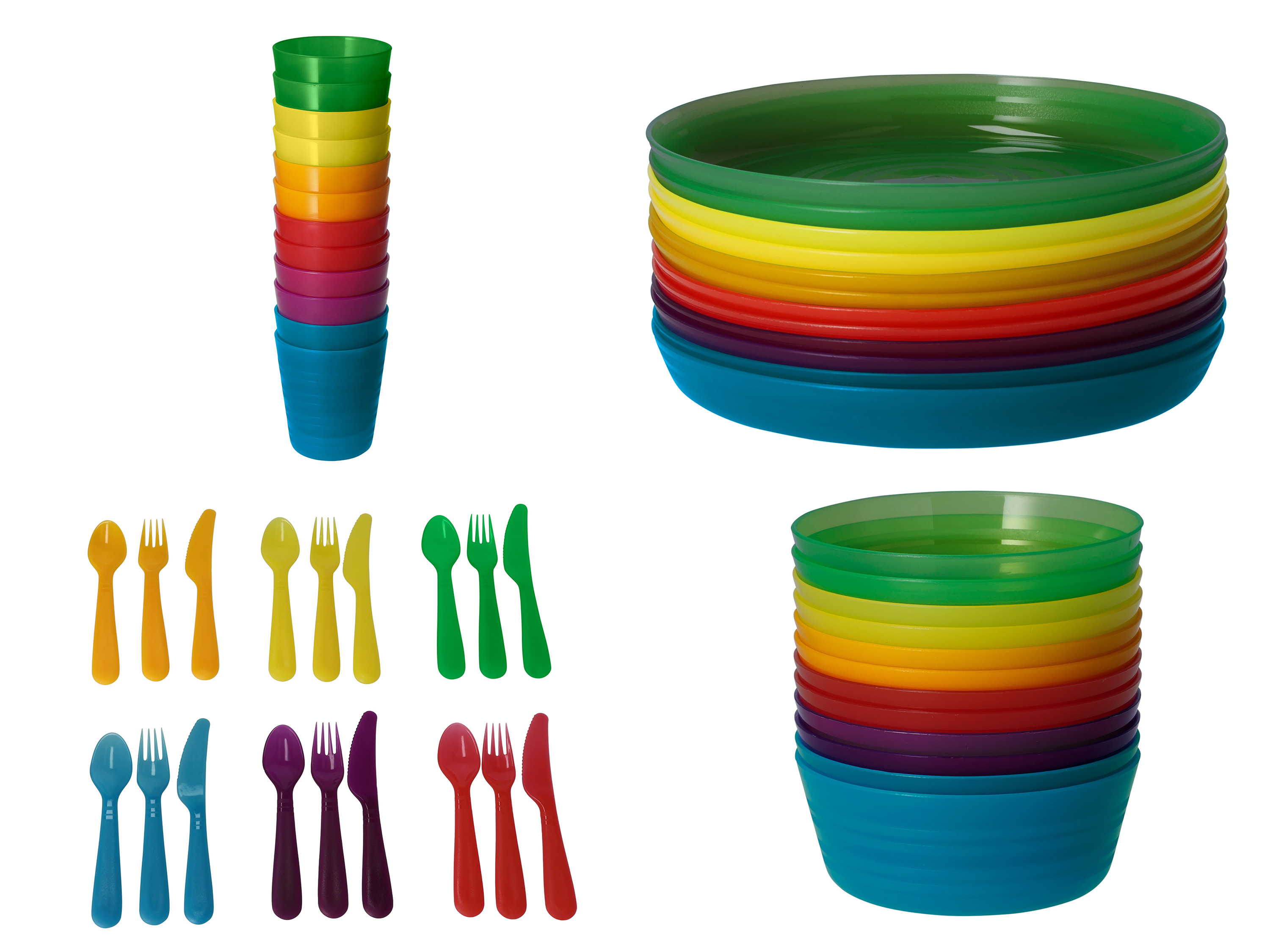 SILVERCREST® Zestaw kubków, talerzy, miseczek lub sztućców