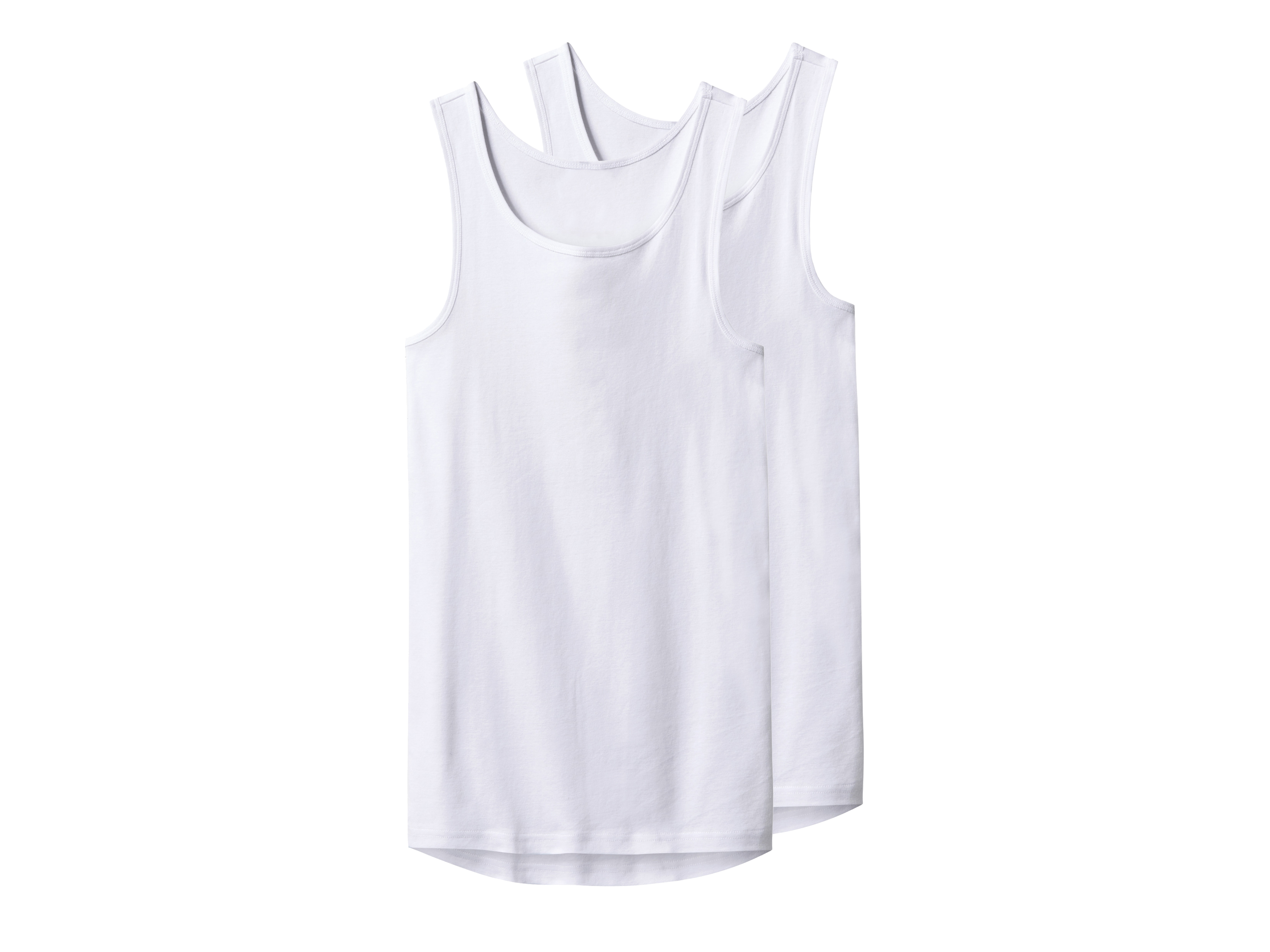 esmara Men Bezrękawniki męskie z bawełny, 2 sztuki 