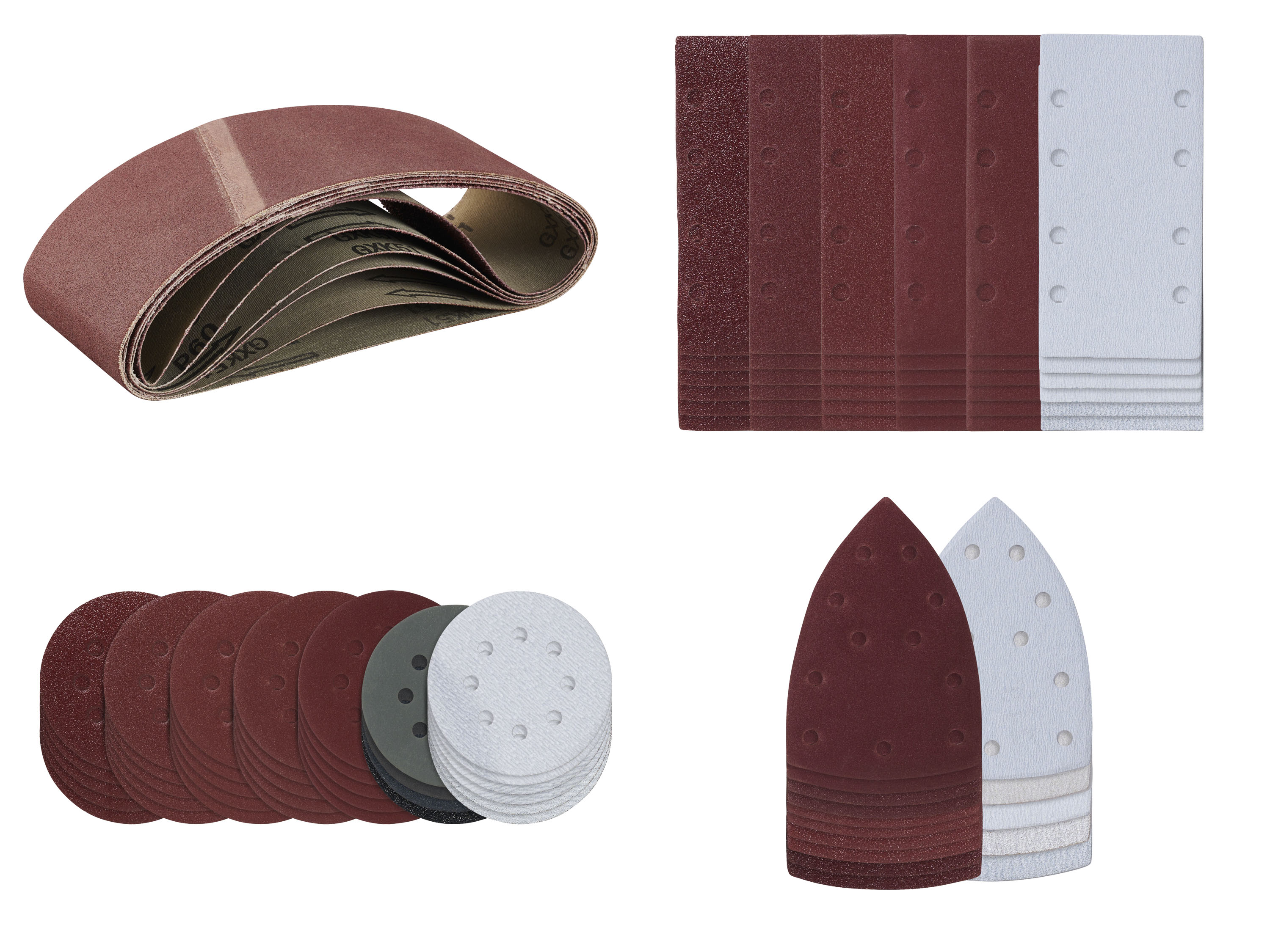 PARKSIDE® Zestaw papierów ściernych do szlifierek