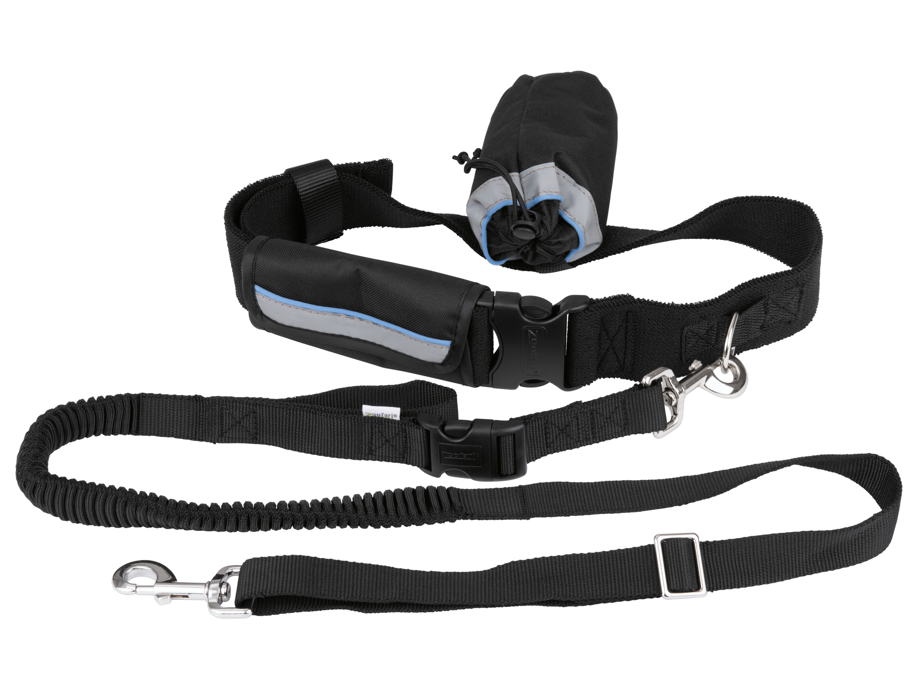 zoofari® Smycz do biegania / Smycz treningowa / Obroża ze smyczą (Smycz joggingowa)