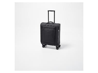 esmara® Miękka walizka kabinowa na kółkach, 35 l /40 l, czarna