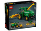 LEGO Technic John Deere 9700 siewnik z ruchomymi częściami.