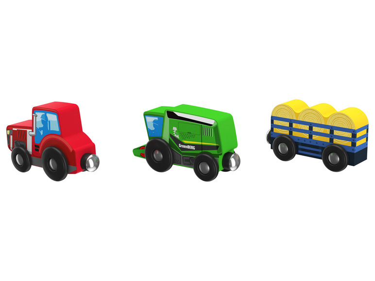 Pełny ekran: Playtive Zestaw 3 pojazdów z drewna ze sprzęgłami magnetycznymi - zdjęcie 10