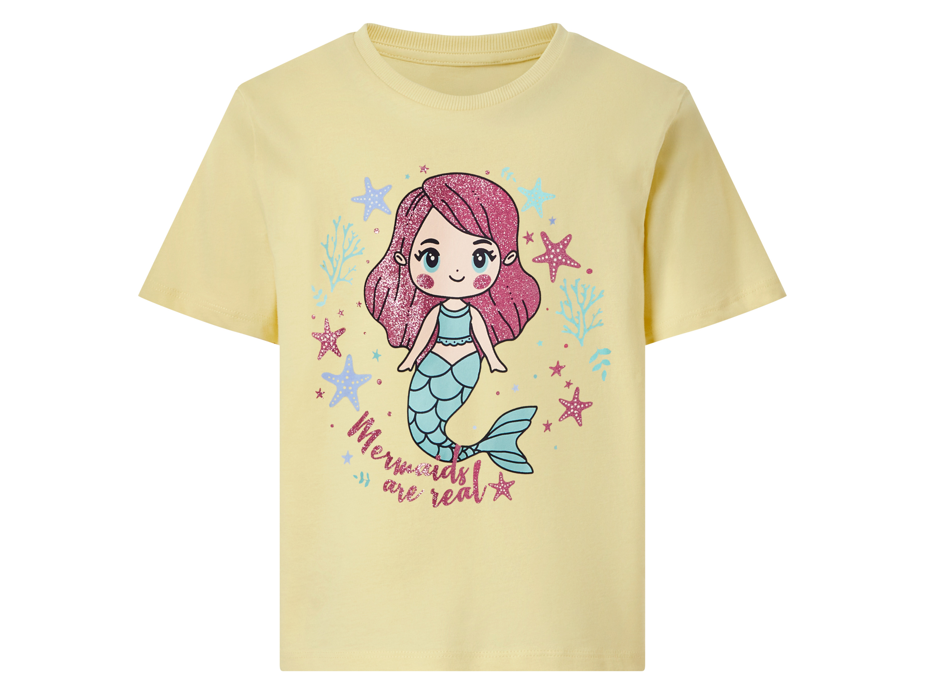 NAME IT T-shirt dziecięcy (Żółty, 122/128)