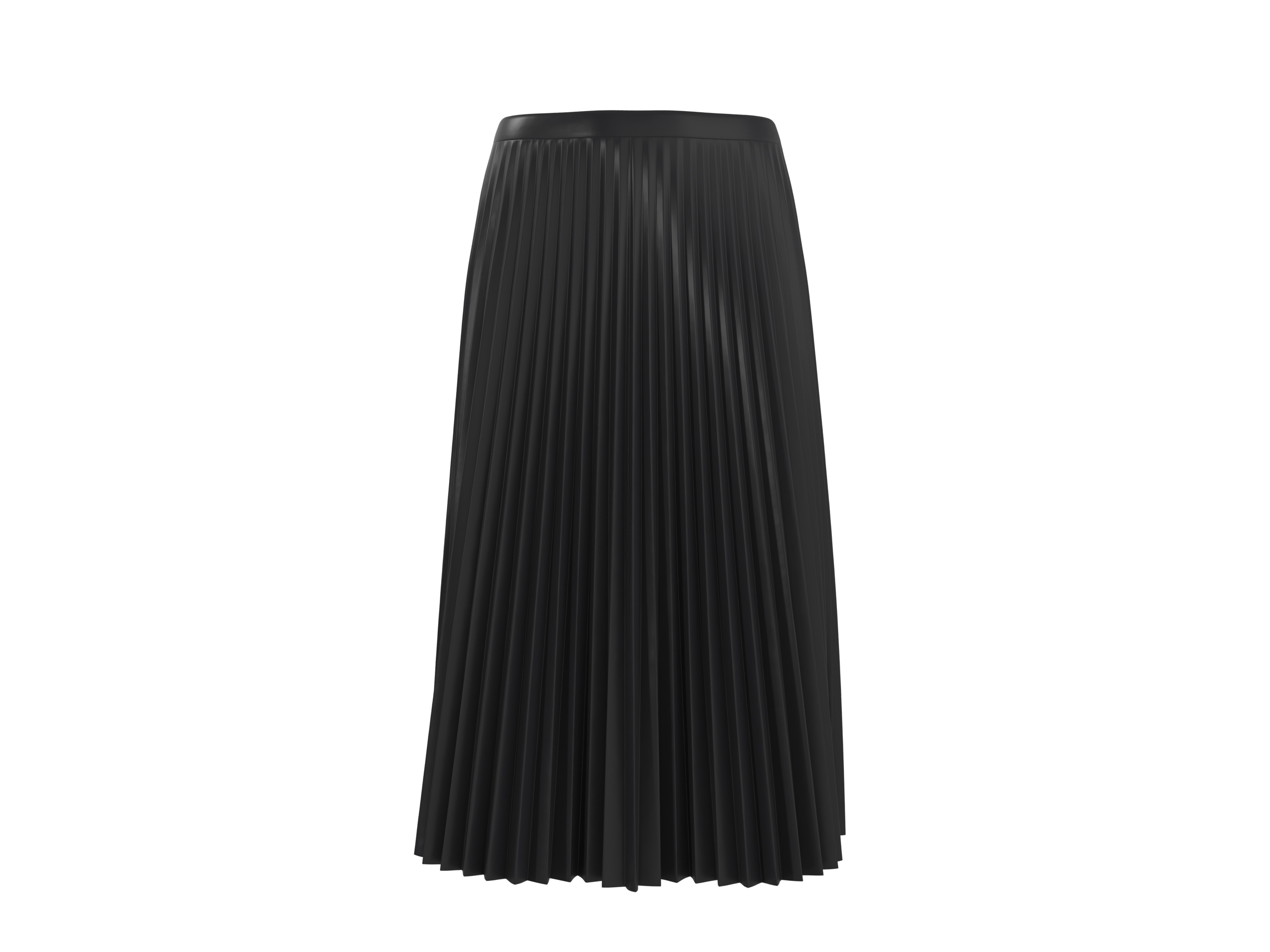 ESMARA® Spódnica damska midi z imitacji skóry (Spódnica plisowana, 42)