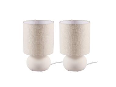 LIVARNO® Zestaw 2 lampek stołowych i nocnych LED, biały