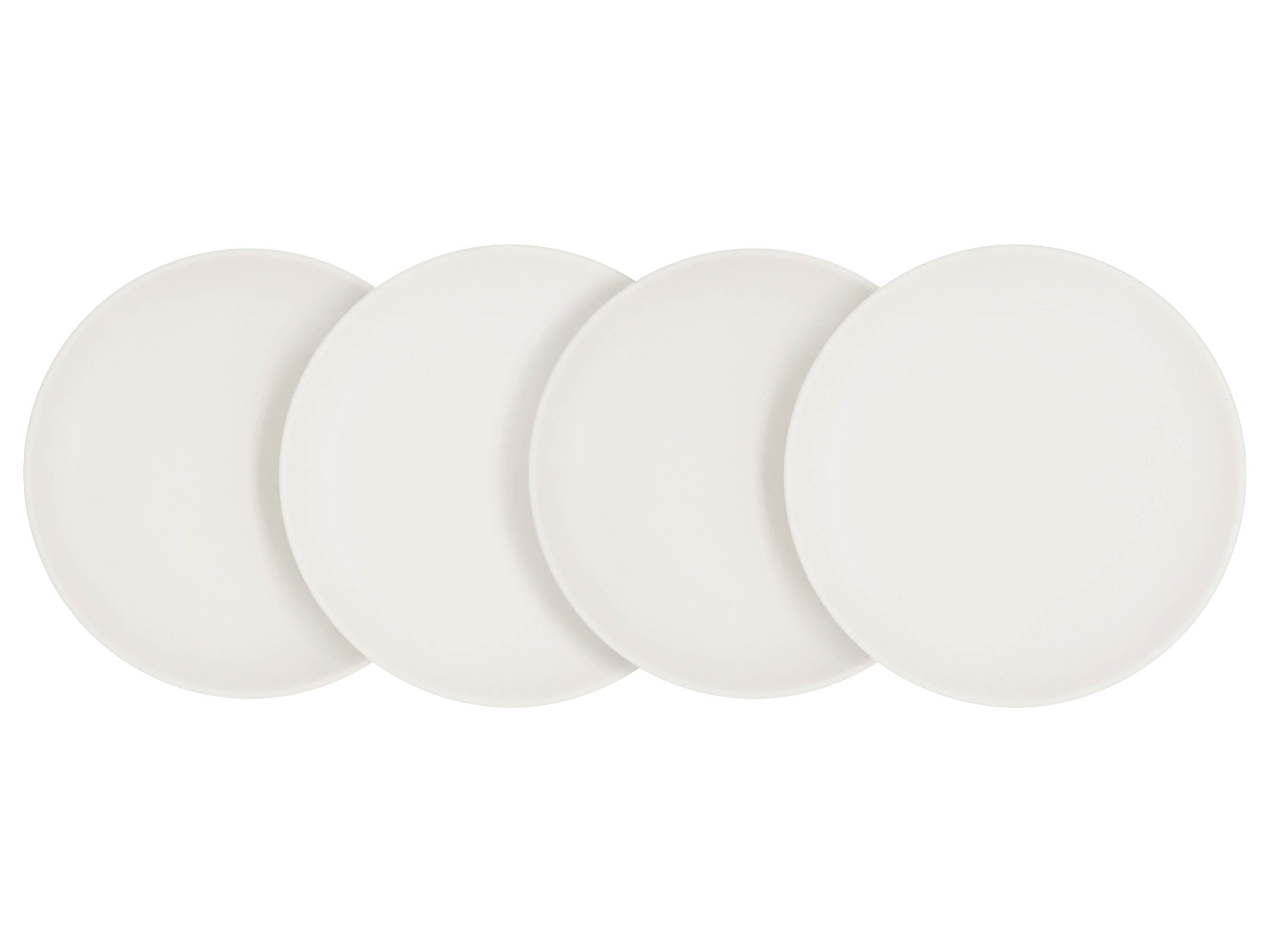 SILVERCREST® Komplet talerzy / misek, 4-częściowy (Talerze, biała)