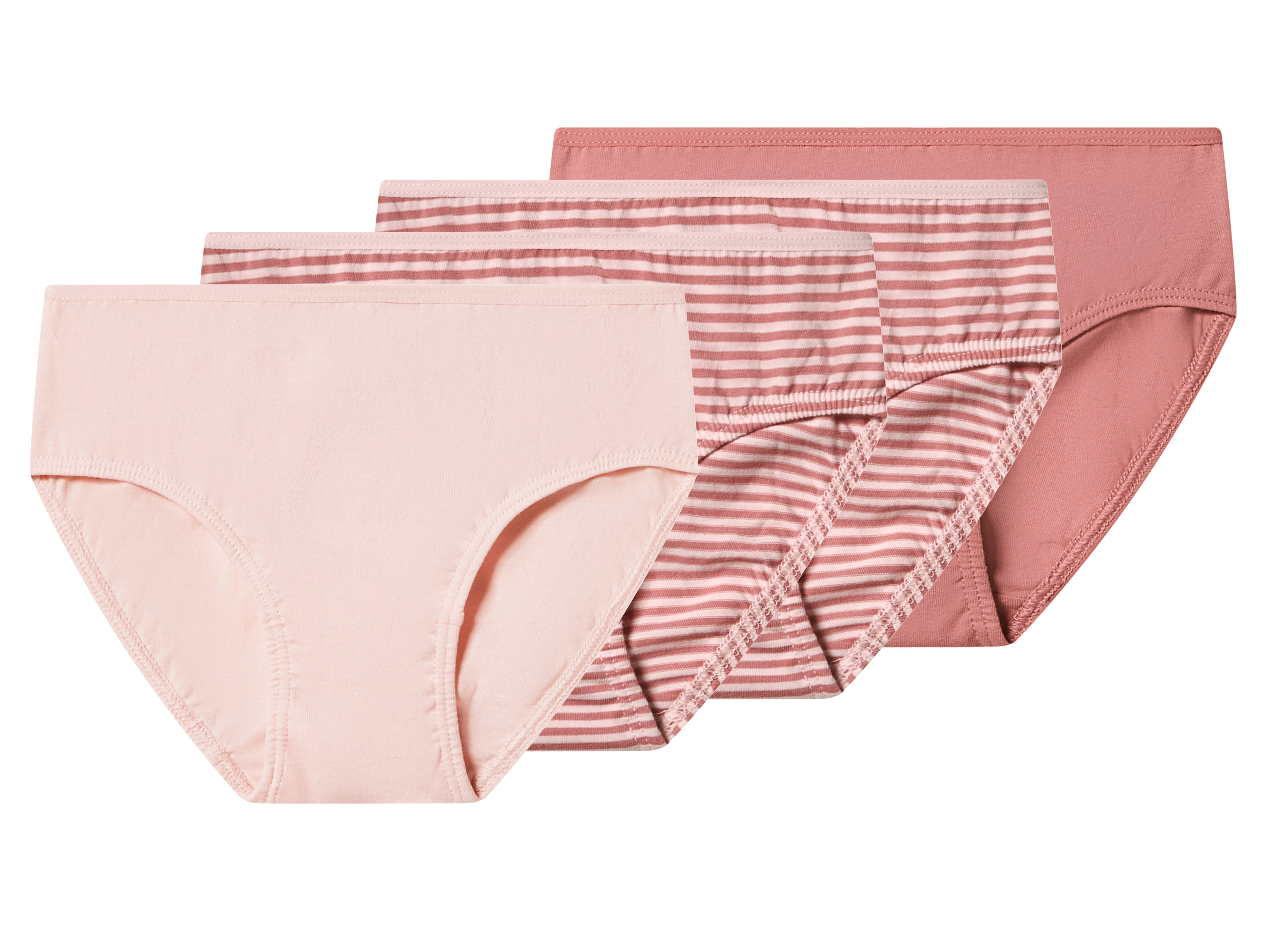 lupilu® Majtki dziecięce z bawełny, 4 pary (Różowy, 122/128)