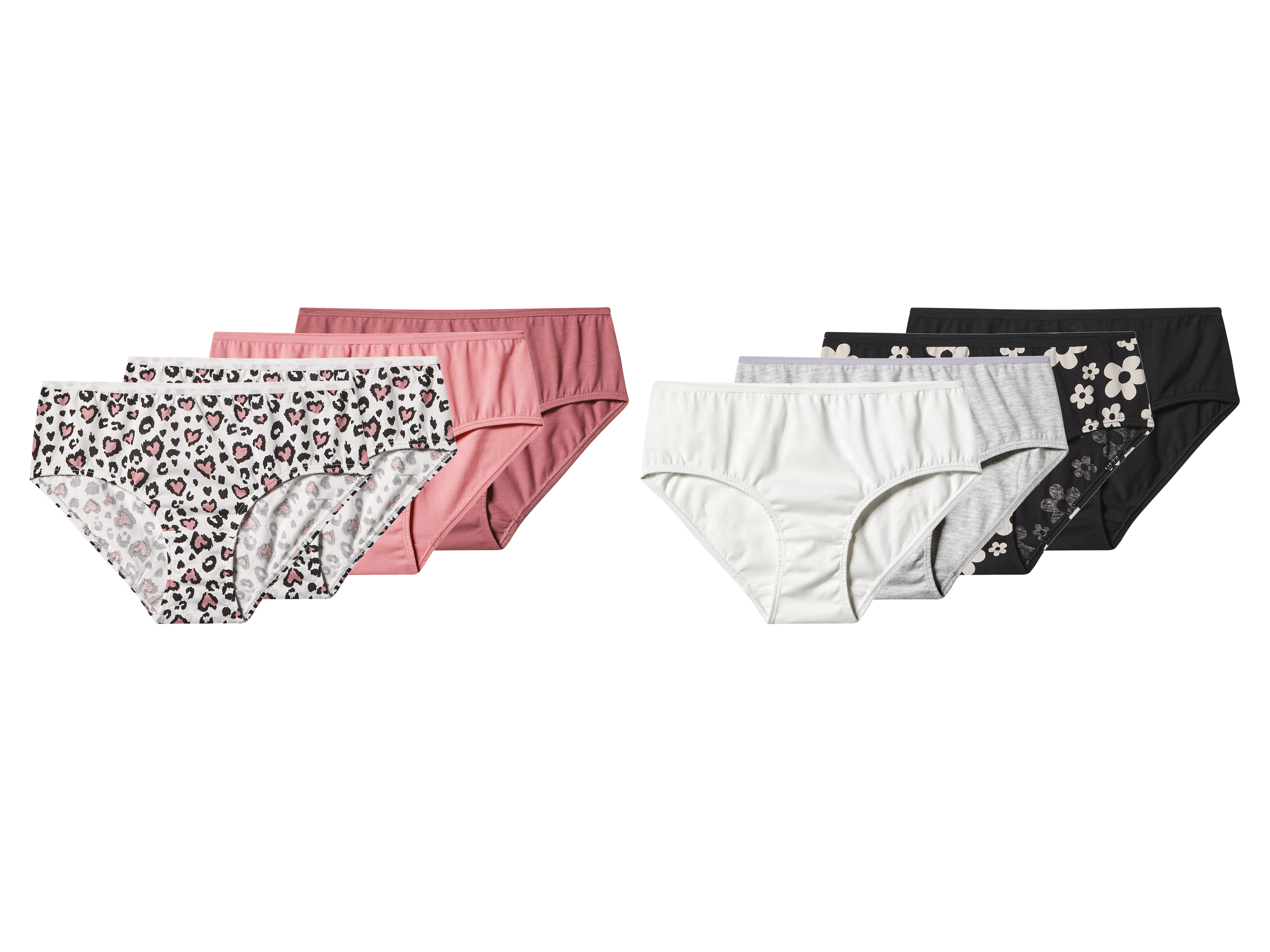 esmara® Majtki dziecięce z bawełny, 4 pary