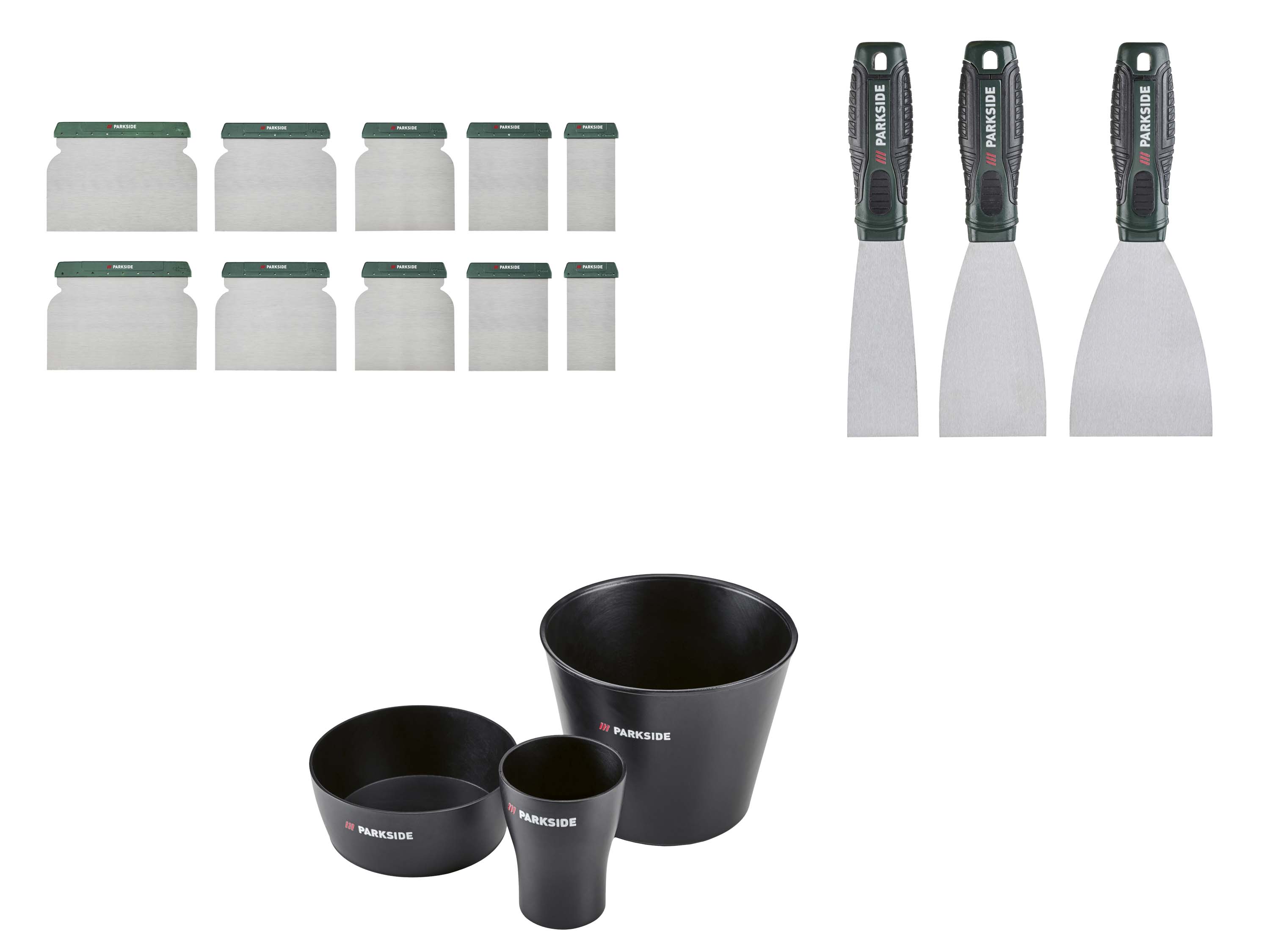 PARKSIDE® Zestaw szpachelek lub miseczek do gipsu