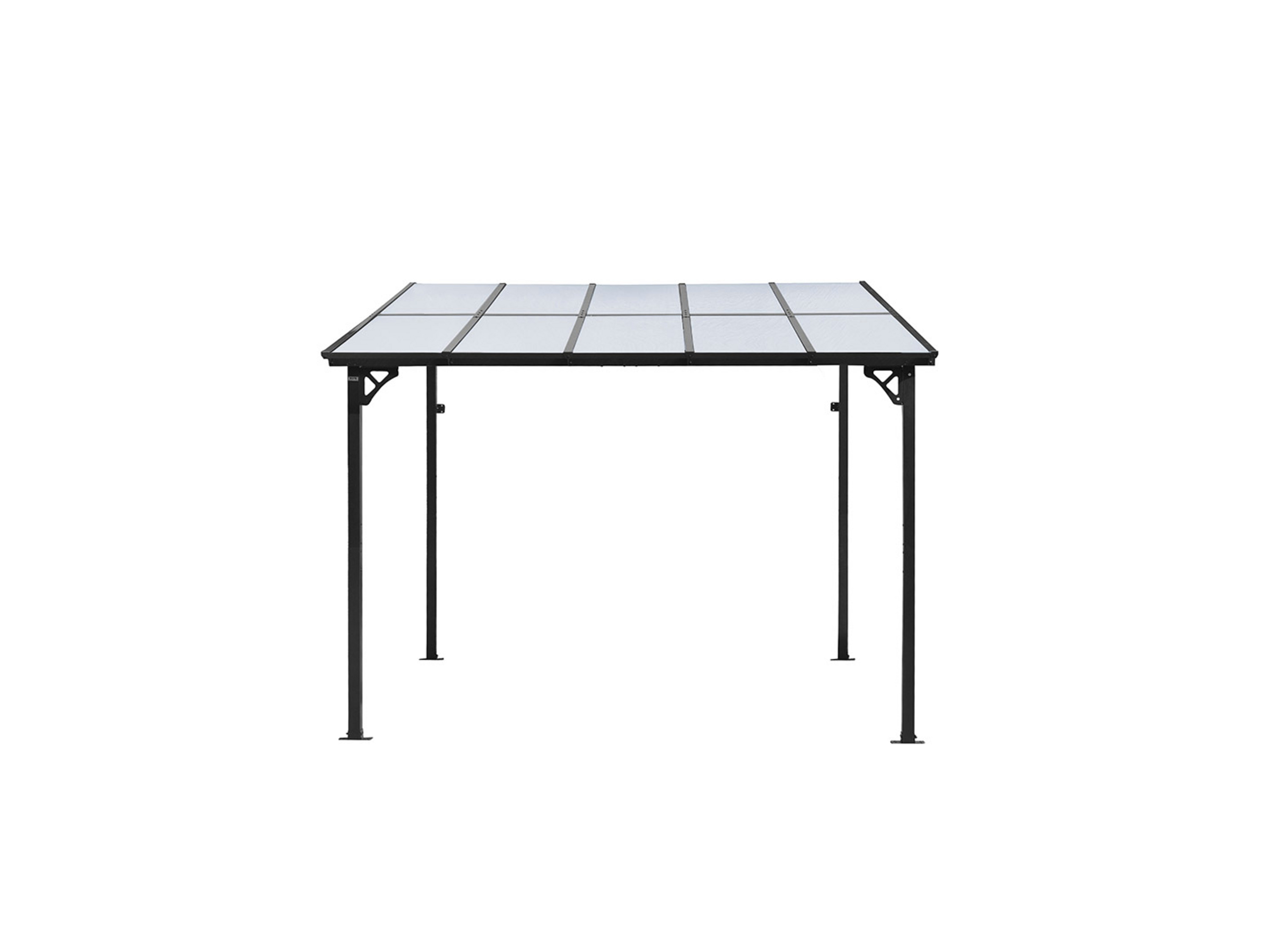 HOME DELUXE Aluminiowe zadaszenie tarasu »ECO«, różne rozmiary. (300 x 360 cm, ciemnoszary)