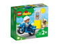 LEGO Duplo motocykl policyjny z policjantem i psem