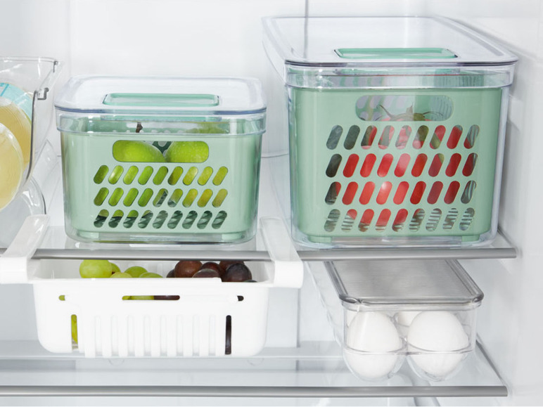 Pełny ekran: ERNESTO Pojemnik do przechowywania żywności w lodówce, 1 sztuka lub 1 zestaw - zdjęcie 3