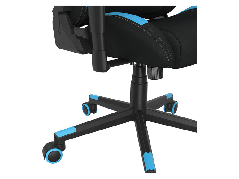 Pełny ekran: LIVARNO home Krzesło gamingowe kubełkowe, czarny/niebieski - zdjęcie 8