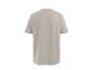 Prosty beżowy T-shirt z krótkim rękawem, widok z tyłu