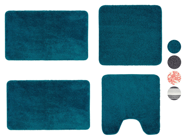 Pełny ekran: LIVARNO home Zestaw 2 dywaników łazienkowych z mikrowłókna - zdjęcie 1