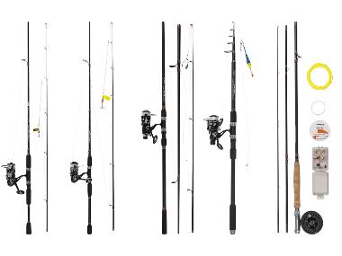 CRIVIT Zestaw wędkarski Spin 198 / Spin 240 / Carp 360 / Allround 360 / Easy Fly 240