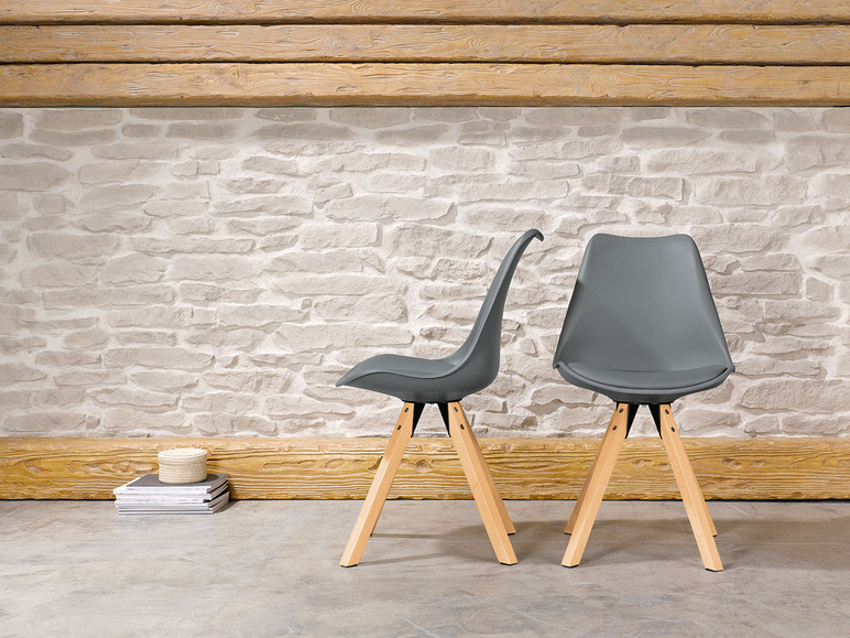 Pełny ekran: LIVARNO home Krzesła w stylu skandynawskim, 2 sztuki - zdjęcie 4