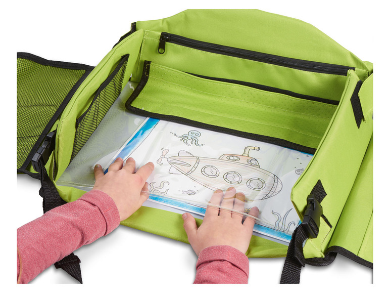 Pełny ekran: ULTIMATE SPEED Stolik podróżny dla dzieci, składany, z uchwytem na tablet - zdjęcie 15