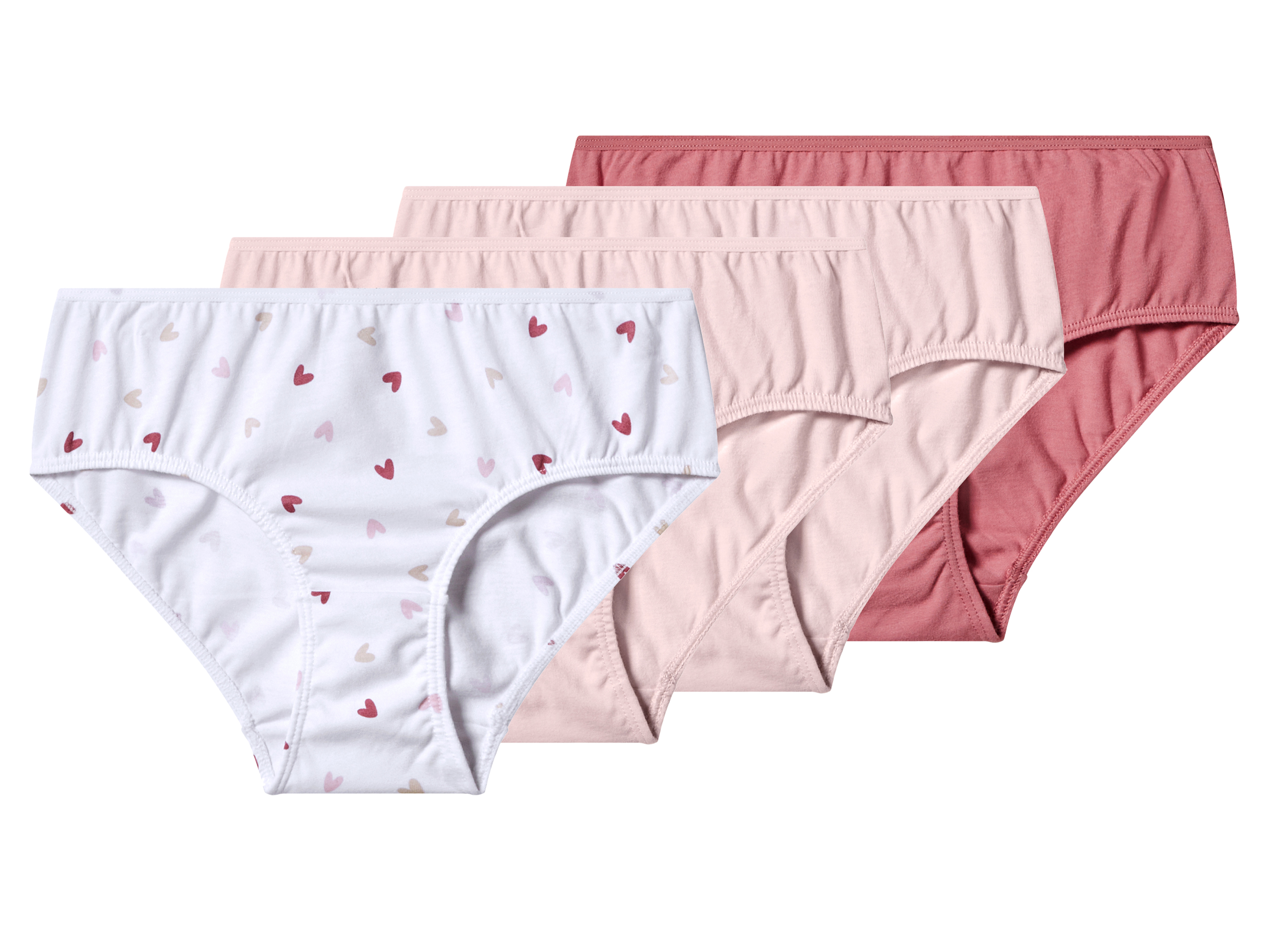 esmara® Majtki dziecięce z bawełny, 4 pary