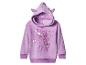 Fioletowa bluza dziecięca z kapturem z uszami i nadrukiem My Little Pony.