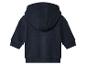Granatowa bluza z kapturem dla niemowląt, widok z tyłu