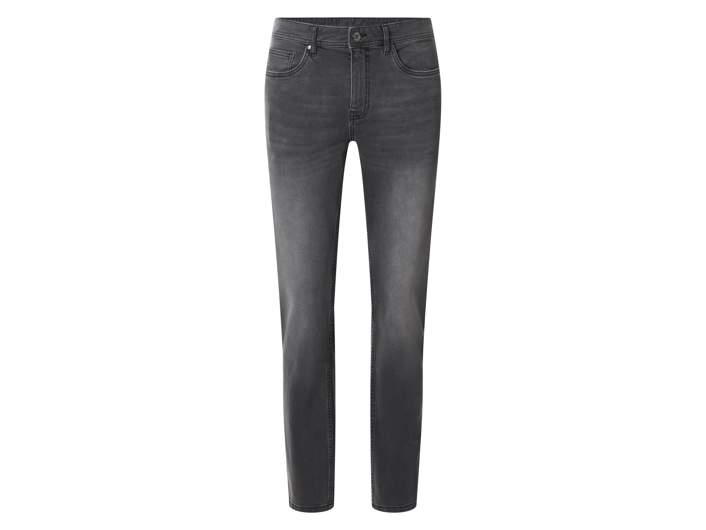 esmara Men Jeansy męskie slim fit z bawełną (Szary, 48 (32/32))