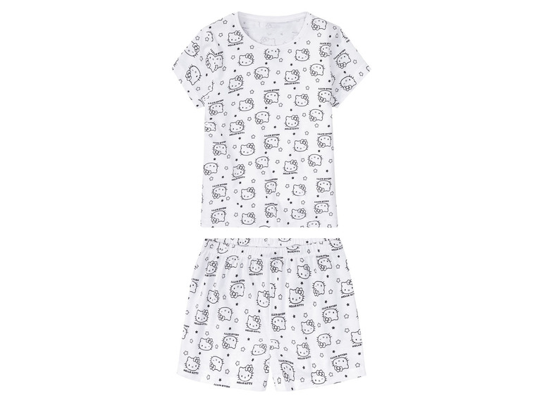 Pełny ekran: Piżama dziewczęca bawełniana z postaciami z bajek (t-shirt + szorty) - zdjęcie 2