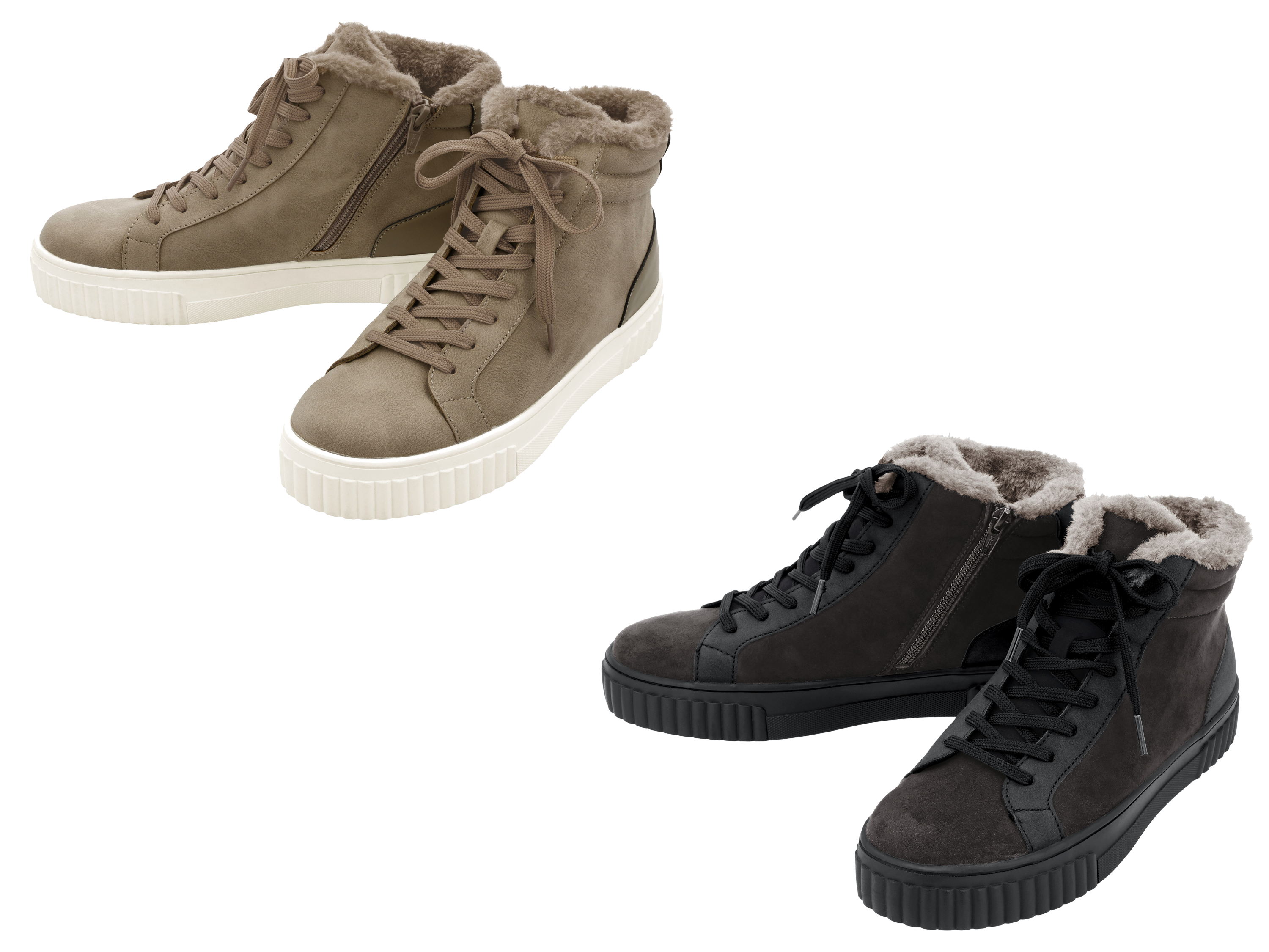 ESMARA® Sneakersy damskie z wysoką cholewką