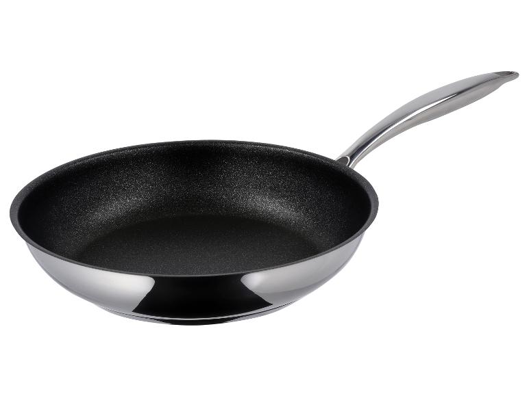 Wok ze stali nierdzewnej z czarną powłoką nieprzywierającą