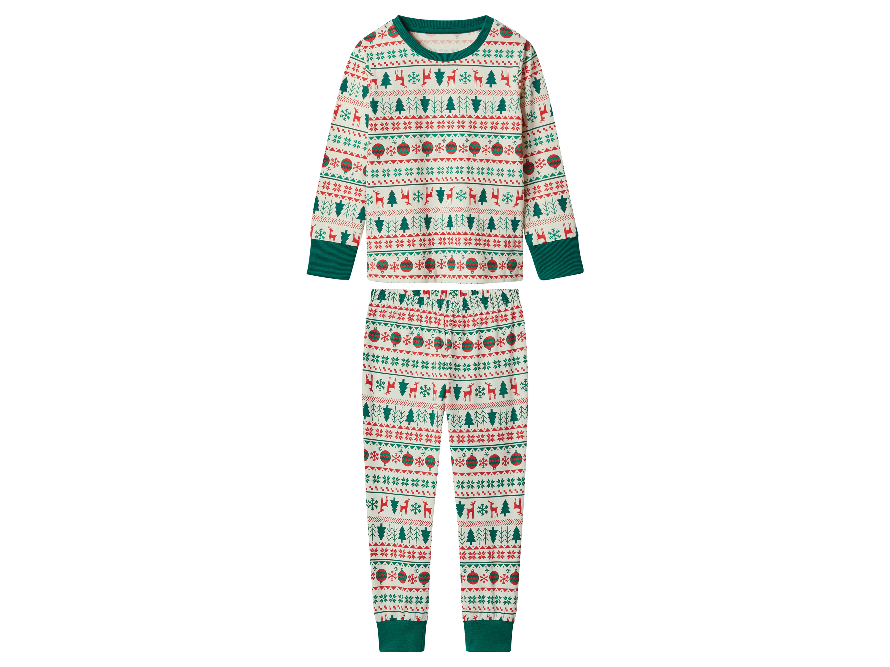 lupilu® Piżama dziecięca z motywem świątecznym (Kolorowy, 98/104)