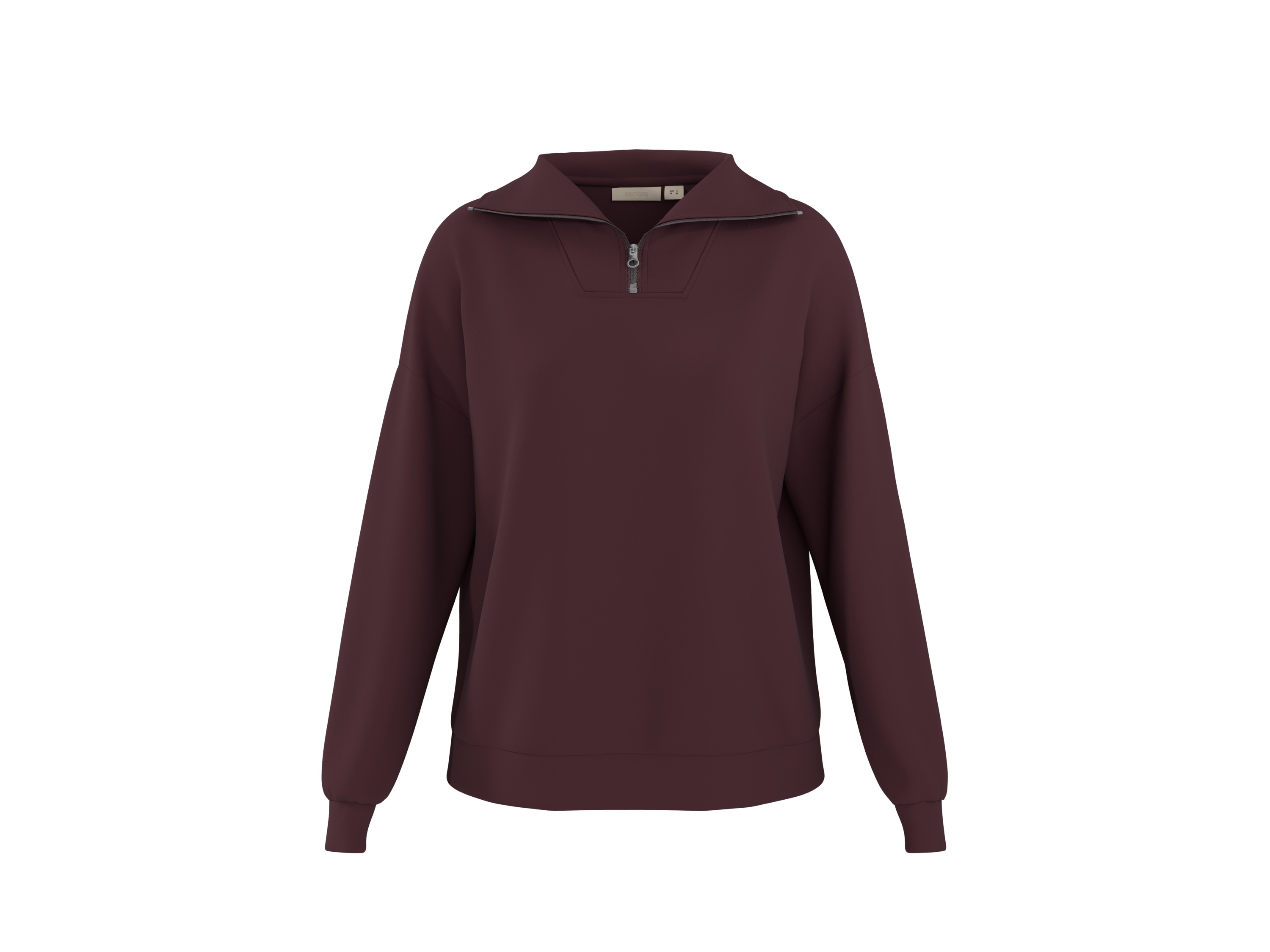 ESMARA® Bluza dresowa damska (Bordowy, L(44/46))