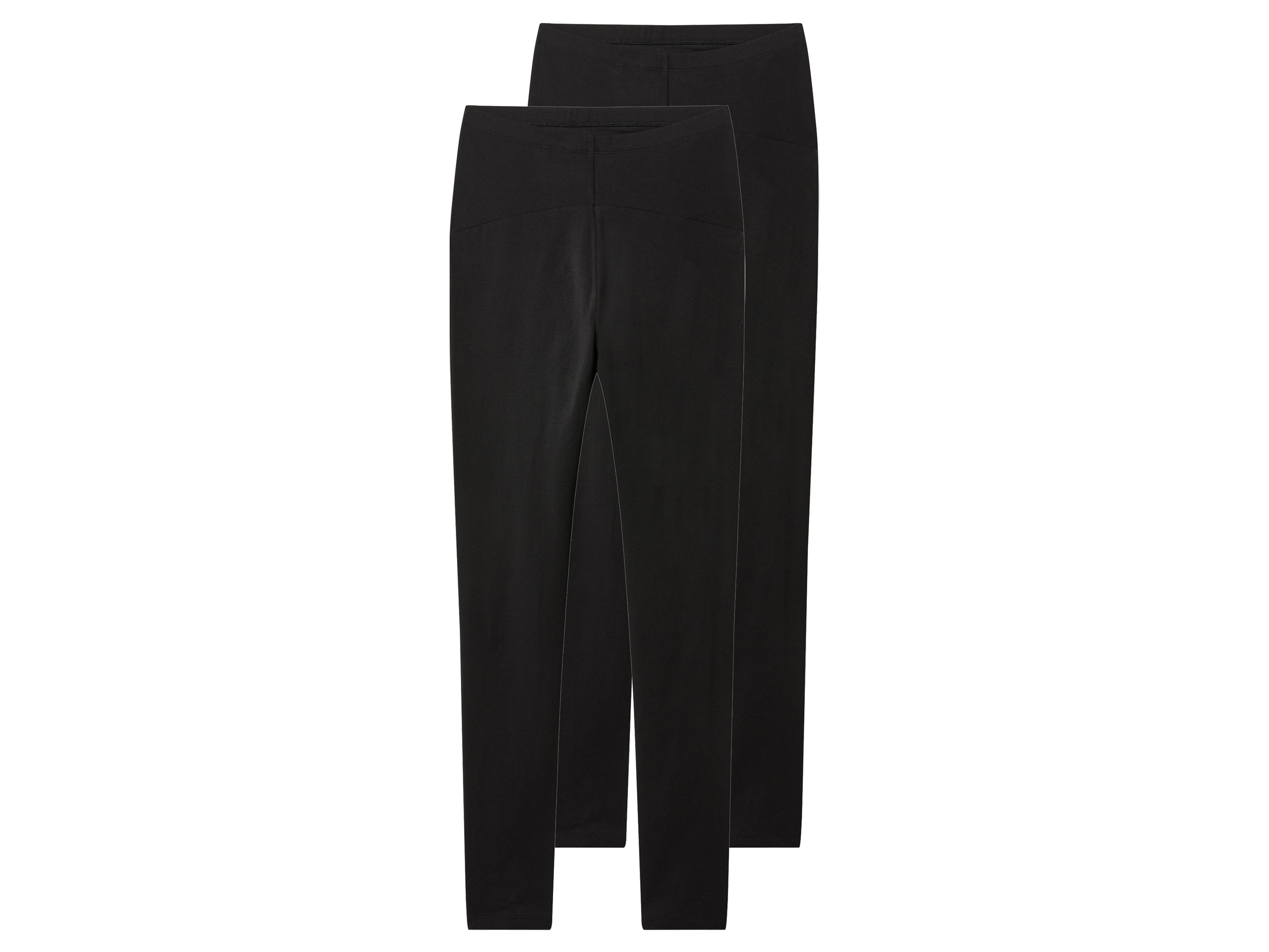 esmara® Legginsy ciążowe damskie z biobawełną, 2 pary