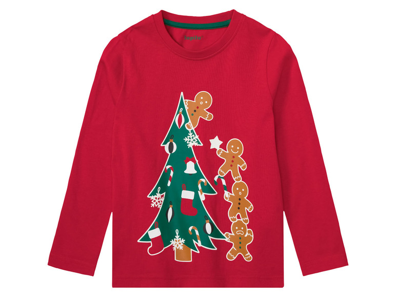 Pełny ekran: lupilu® Komplet 2 świątecznych koszulek chłopięcych z długim rękawem - zdjęcie 10