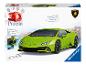 Puzzle 3D Ravensburger z zielonym samochodem Lamborghini Huracán EVO.