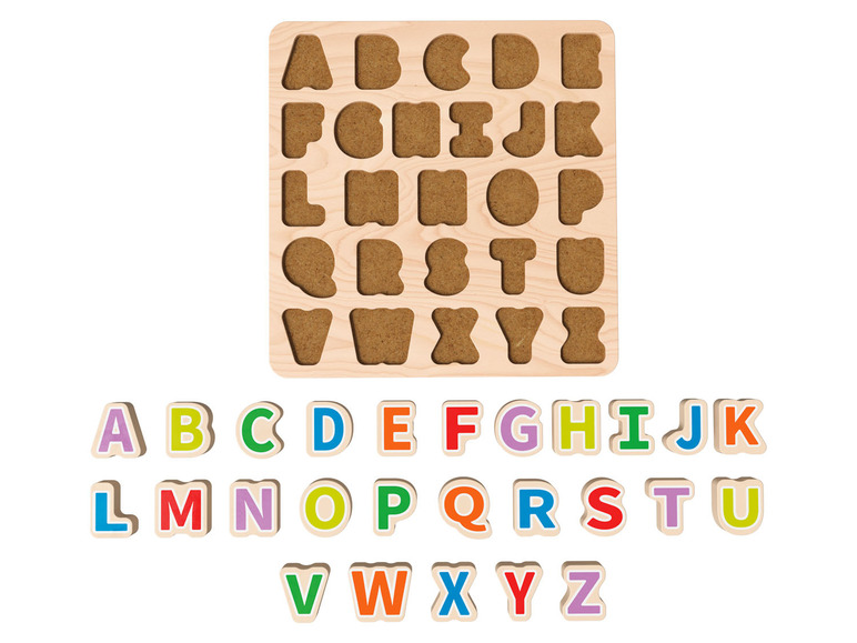 Pełny ekran: Playtive Puzzle edukacyjne z naturalnego drewna - zdjęcie 8