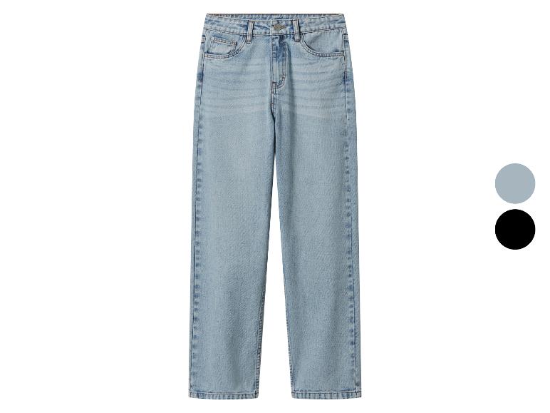 Jeansy loose fit młodzieżowe z bawełny