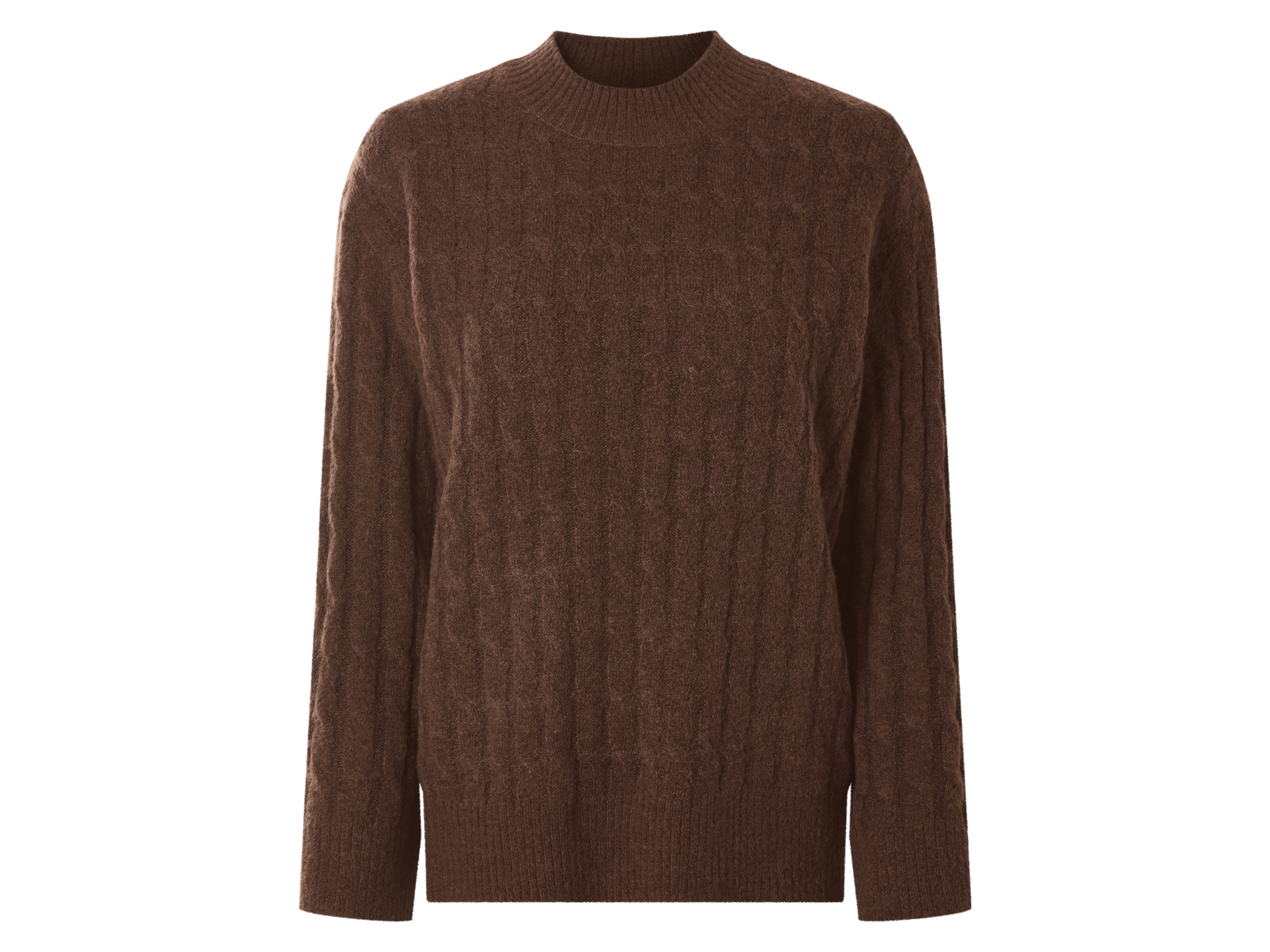 ESMARA® Sweter dzianinowy damski  (Brązowy, M (40/42))