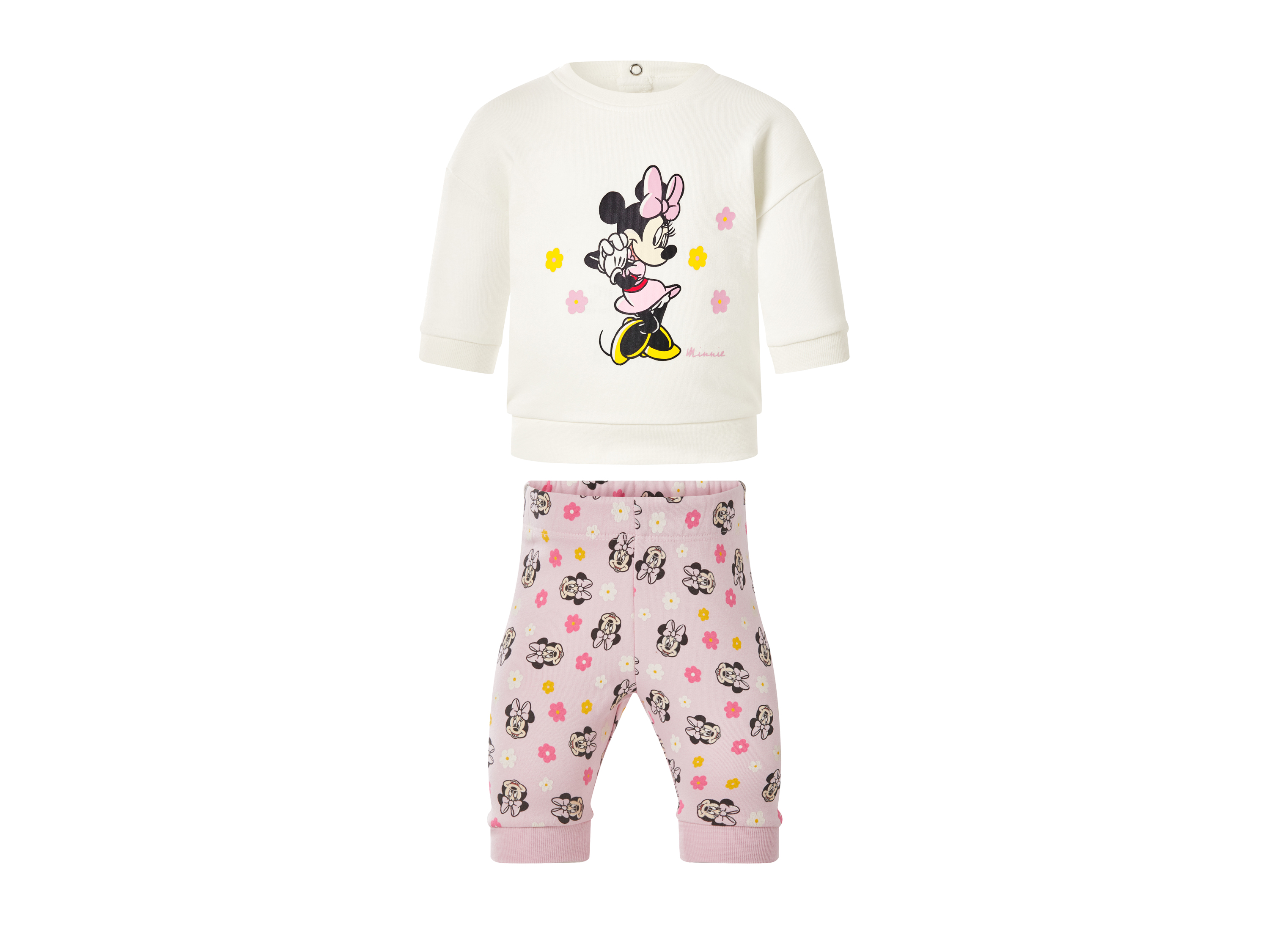 LUPILU® Dres niemowlęcy, 2-częściowy (Wzór Myszka Minnie, 86/92)