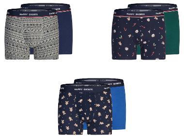 Happy Shorts Bokserki męskie z bawełną, 2 pary