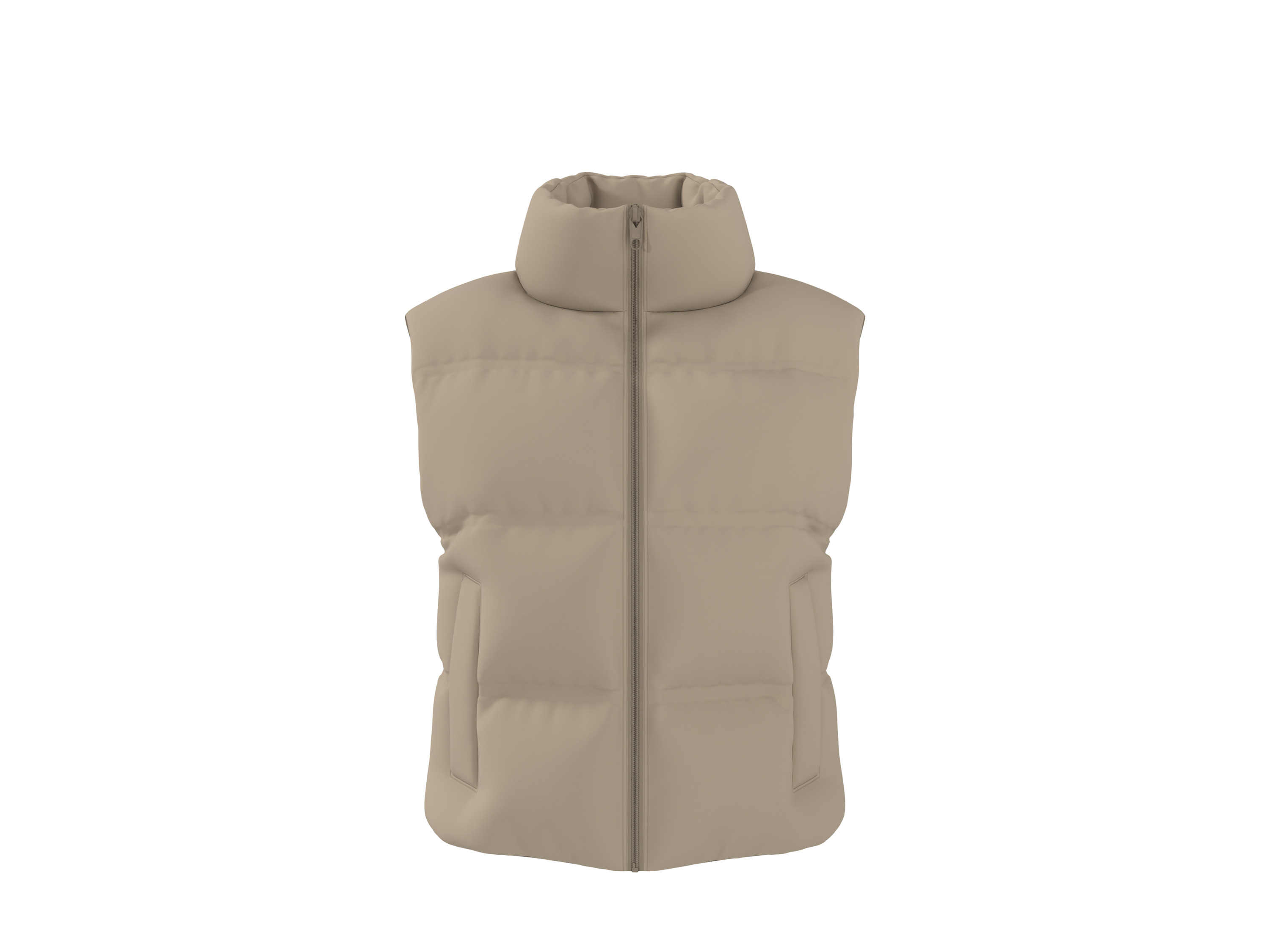 ESMARA® Kamizelka pikowana damska (Beżowy, L (44-46))