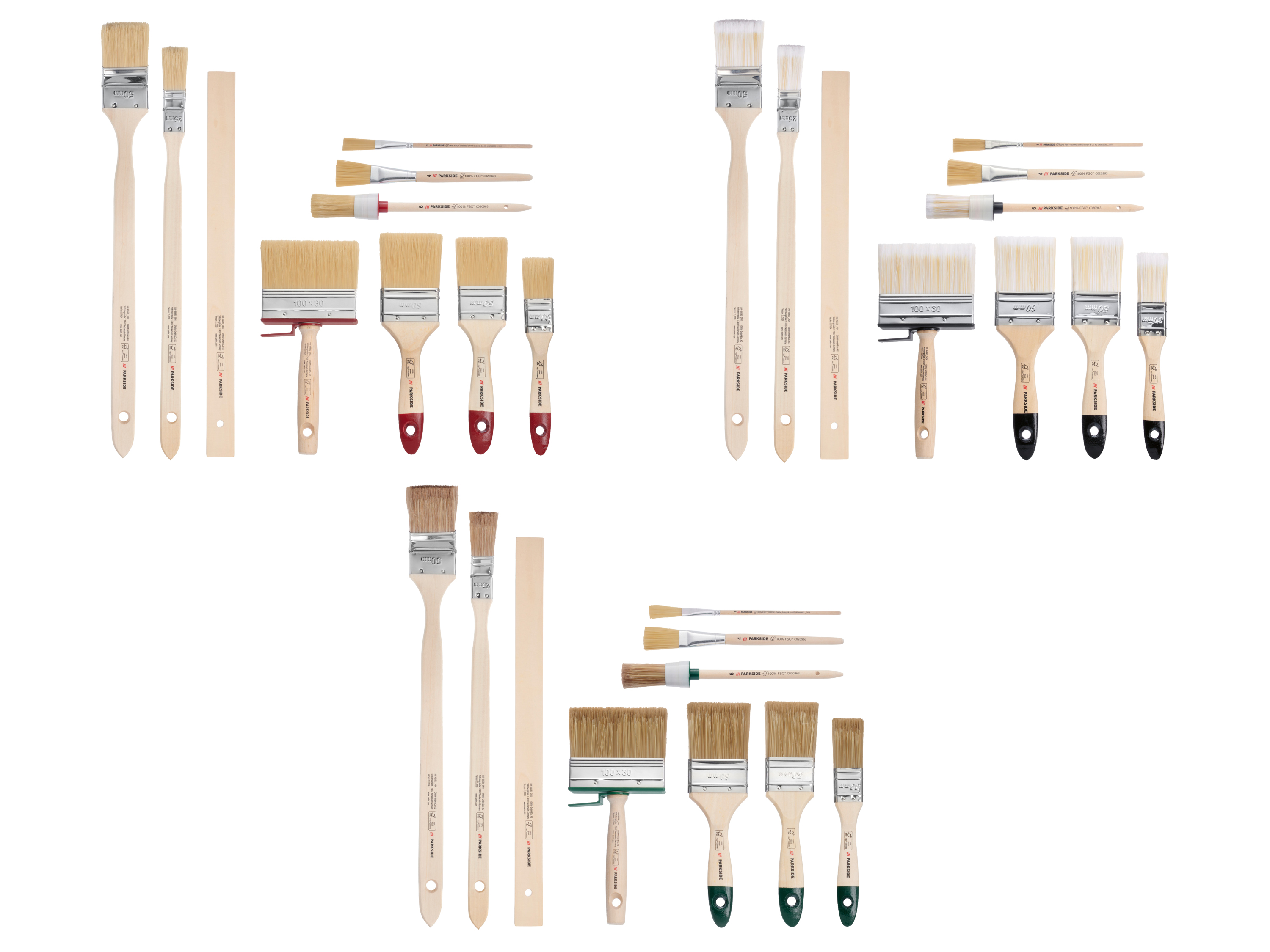 PARKSIDE® Zestaw 10 pędzli