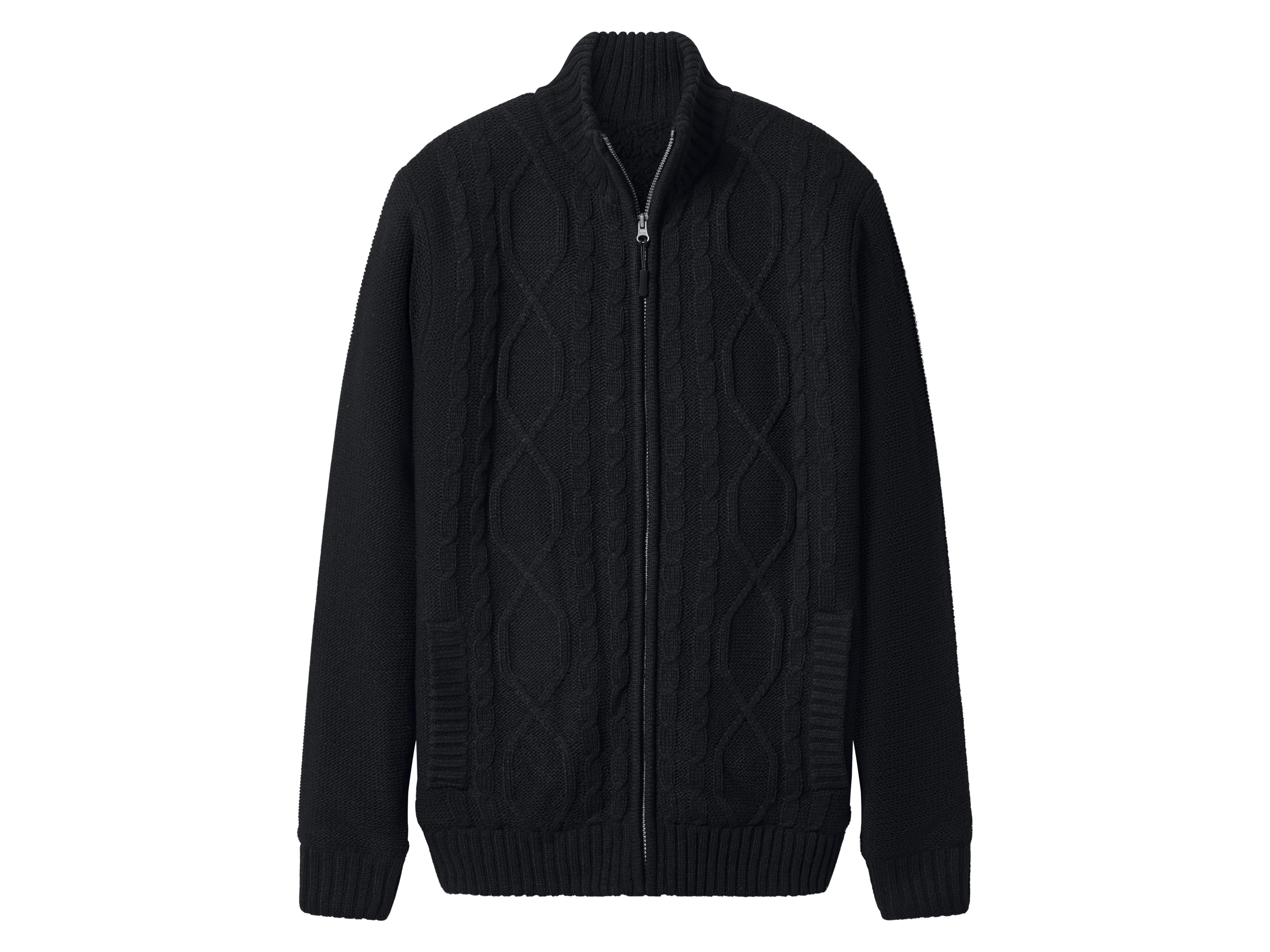 esmara Men Sweter męski z grubej dzianiny (Czarny, XL (56/58))