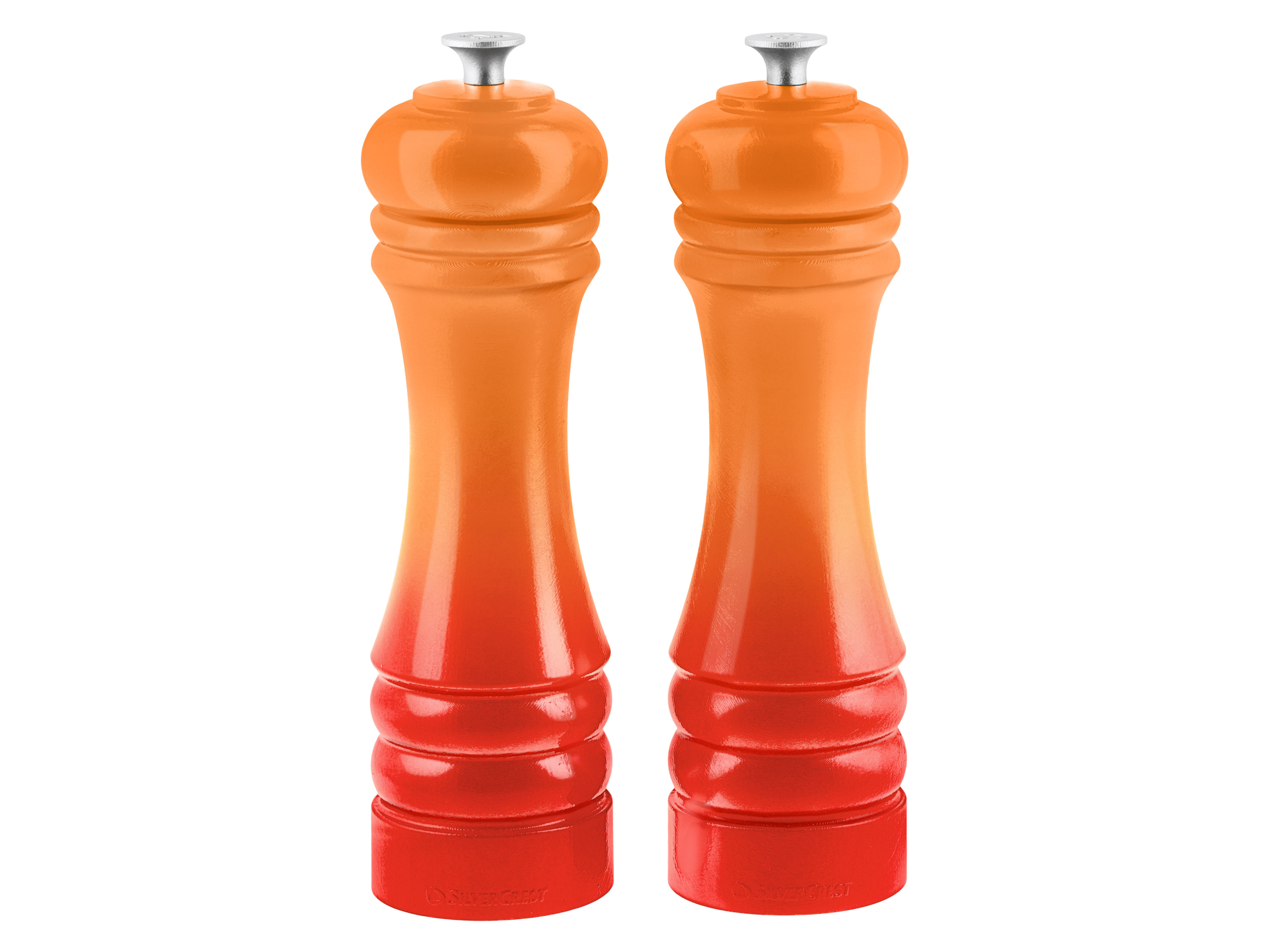 SILVERCREST® Zestaw młynków do soli i pieprzu (pomarańczowy)