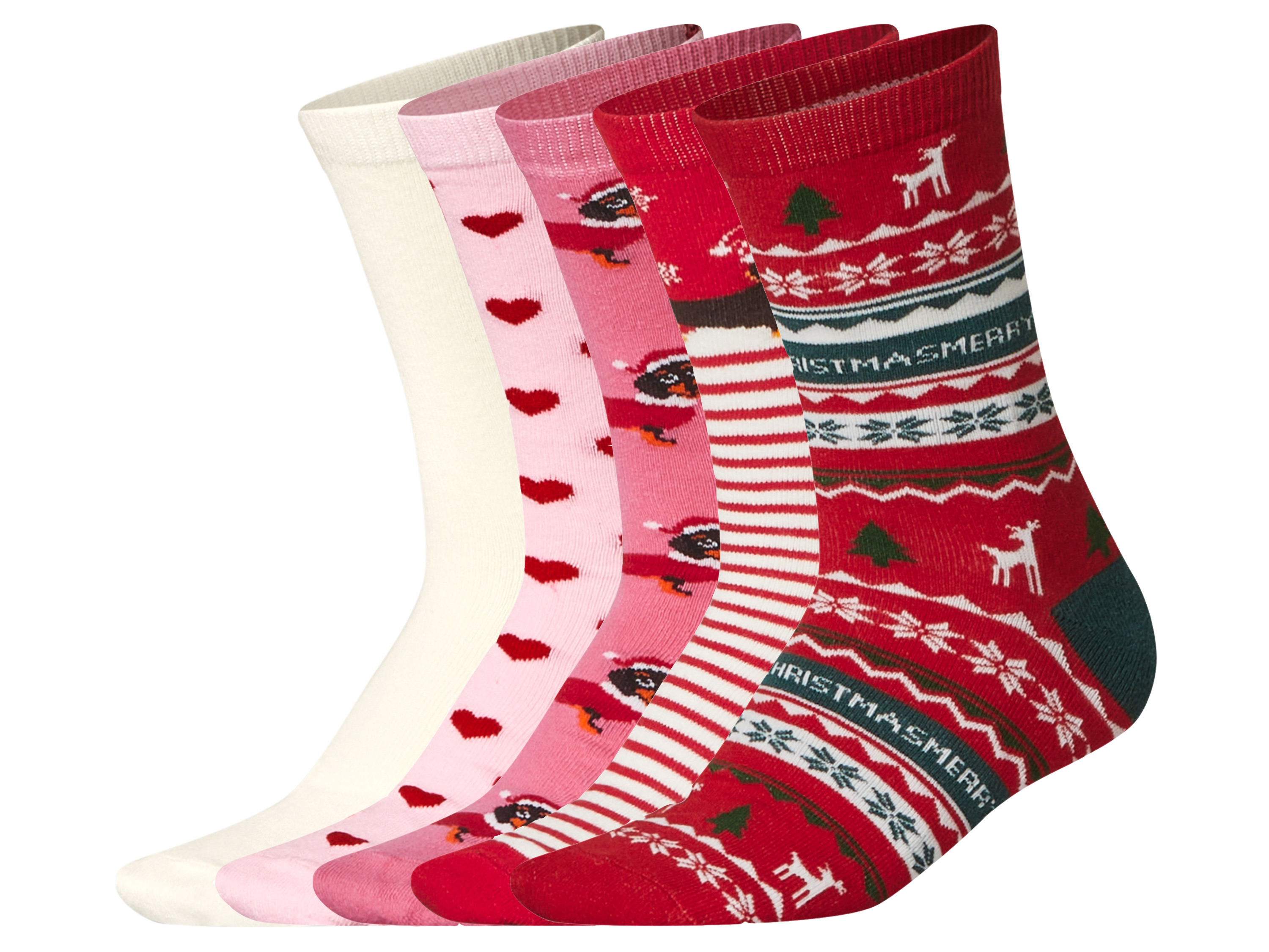 esmara® Skarpetki damskie z bawełną, 5 par 