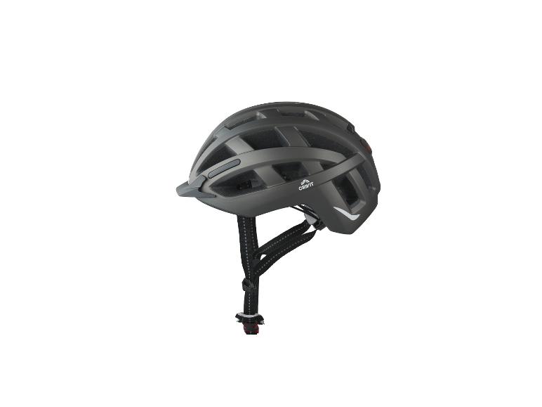 Kask rowerowy miejski ze zdejmowanym tylnym światłem