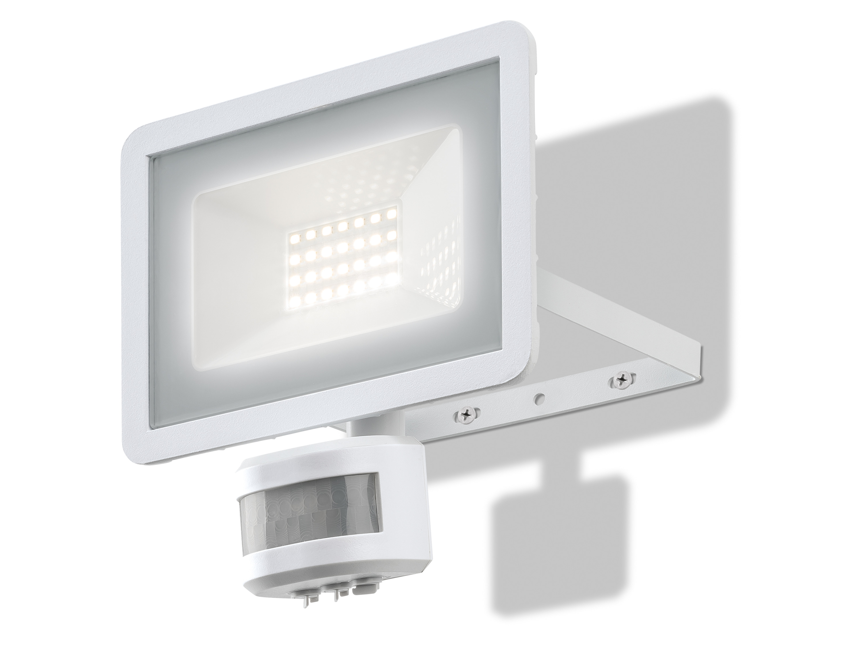LIVARNO® Reflektor zewnętrzny LED, 24 W, z czujnikiem ruchu (Biały)