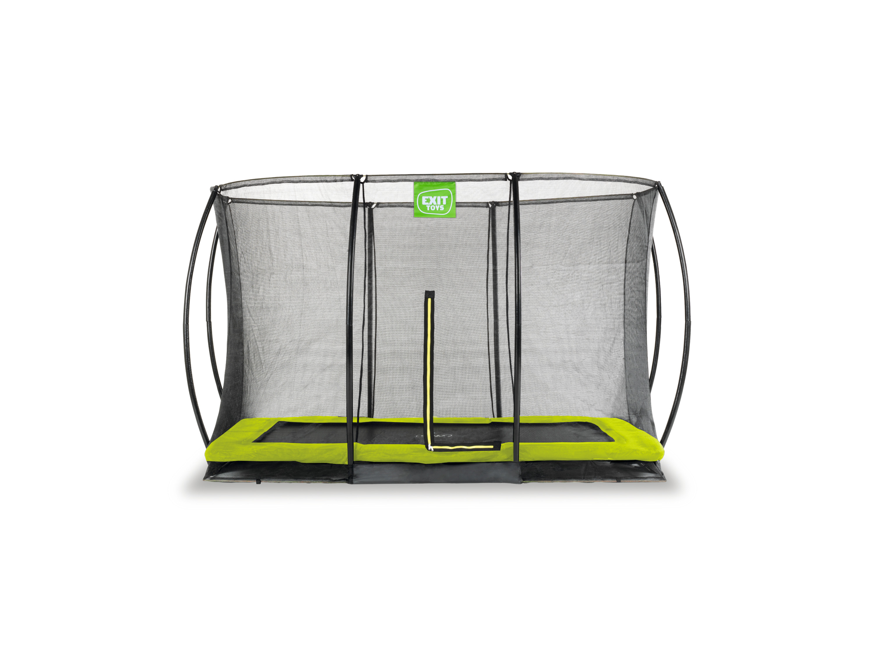 EXIT TOYS Trampolina ziemna Silhouette z siatką ochronną (244 x 366 cm)