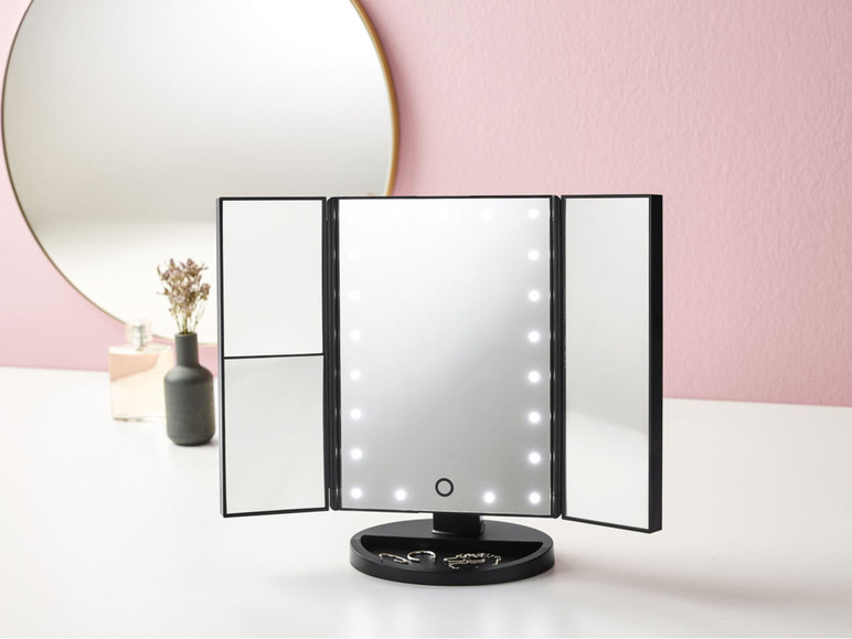 Pełny ekran: LIVARNO home Składane lustro kosmetyczne MKSLK 6 A2, z oświetleniem LED - zdjęcie 6